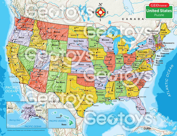 100-Piece Mini Puzzle - USA