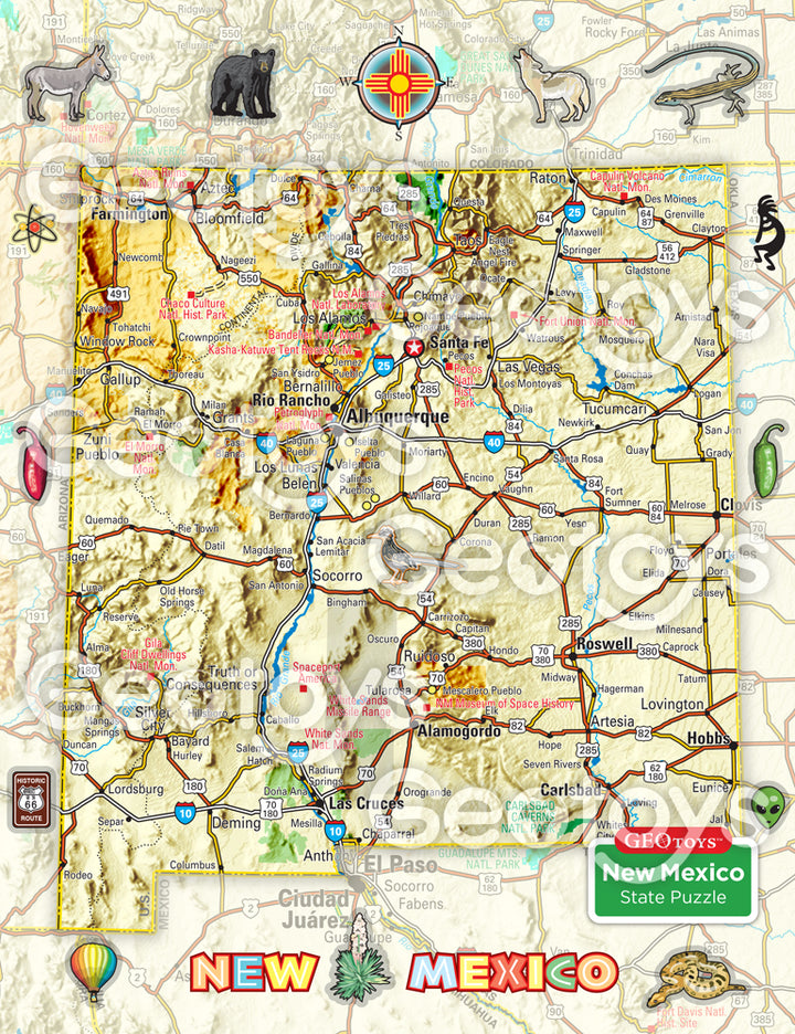 100-Piece Mini Puzzle - New Mexico