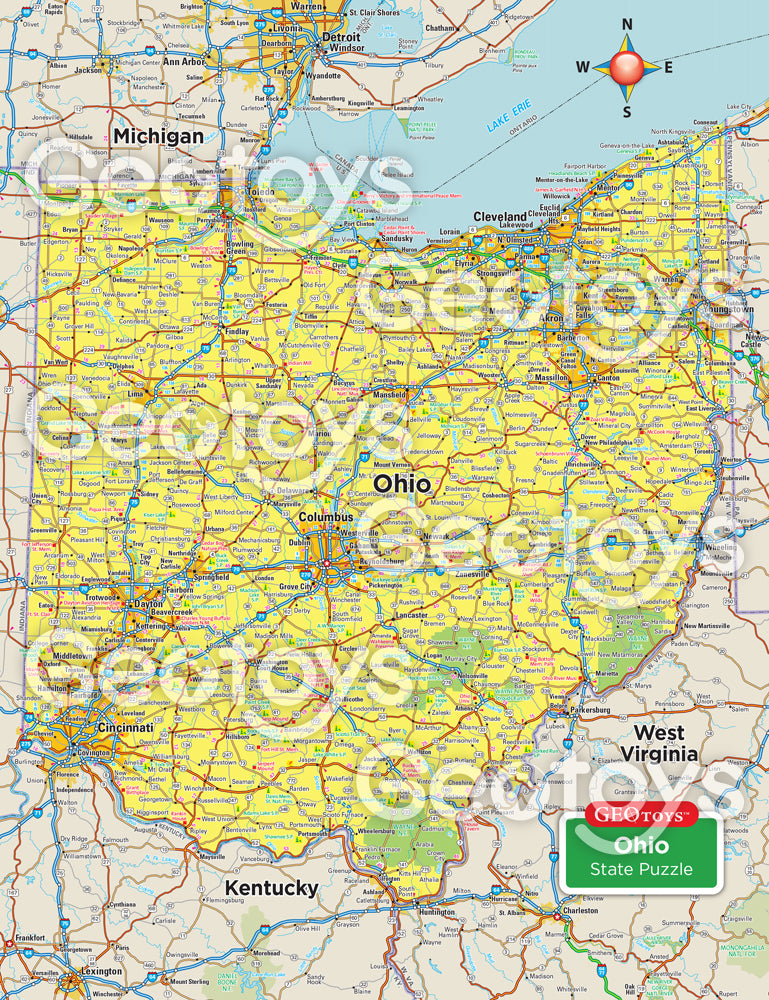 100-Piece Mini Puzzle - Ohio