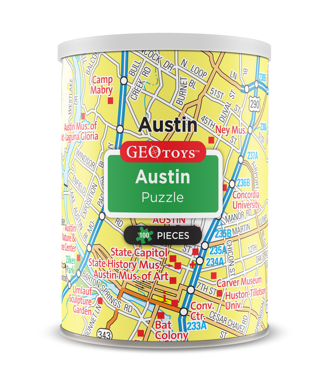 100-Piece Mini Puzzle - Austin