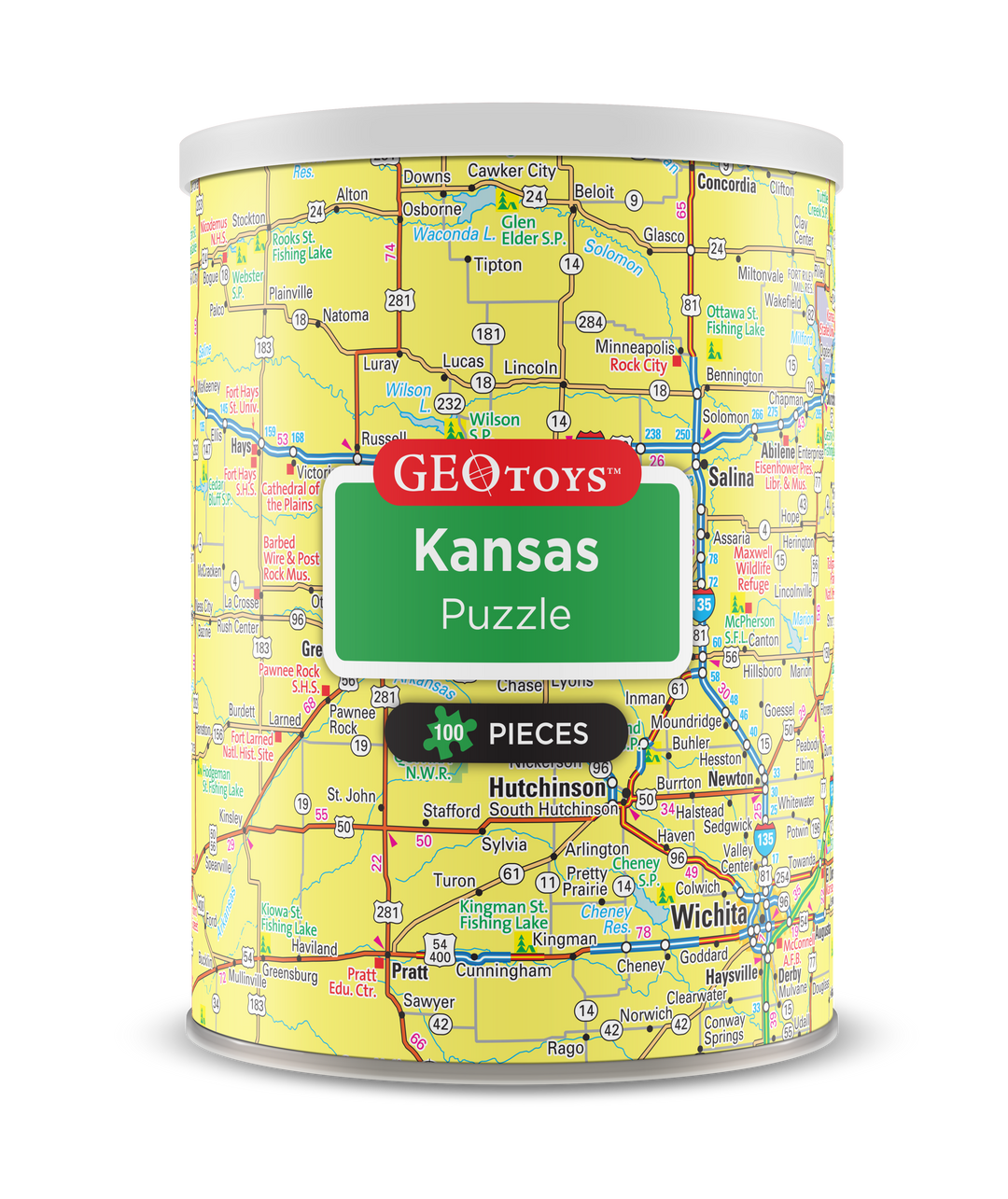 100-Piece Mini Puzzle - Kansas