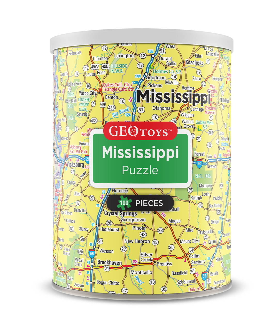 100-Piece Mini Puzzle - Mississippi