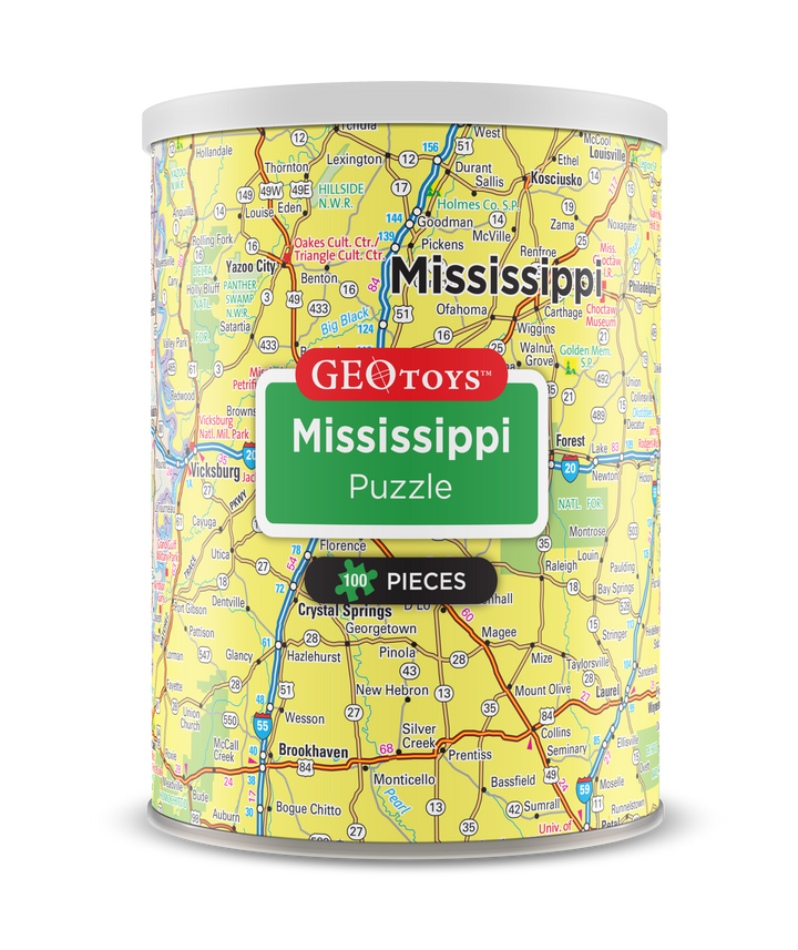 100-Piece Mini Puzzle - Mississippi