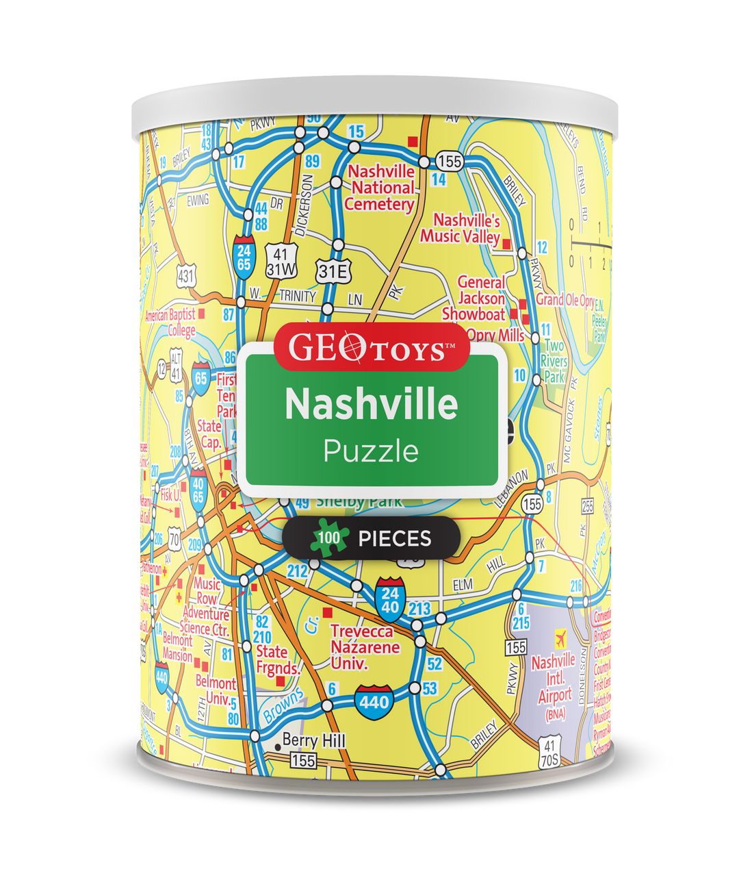 100-Piece Mini Puzzle - Nashville