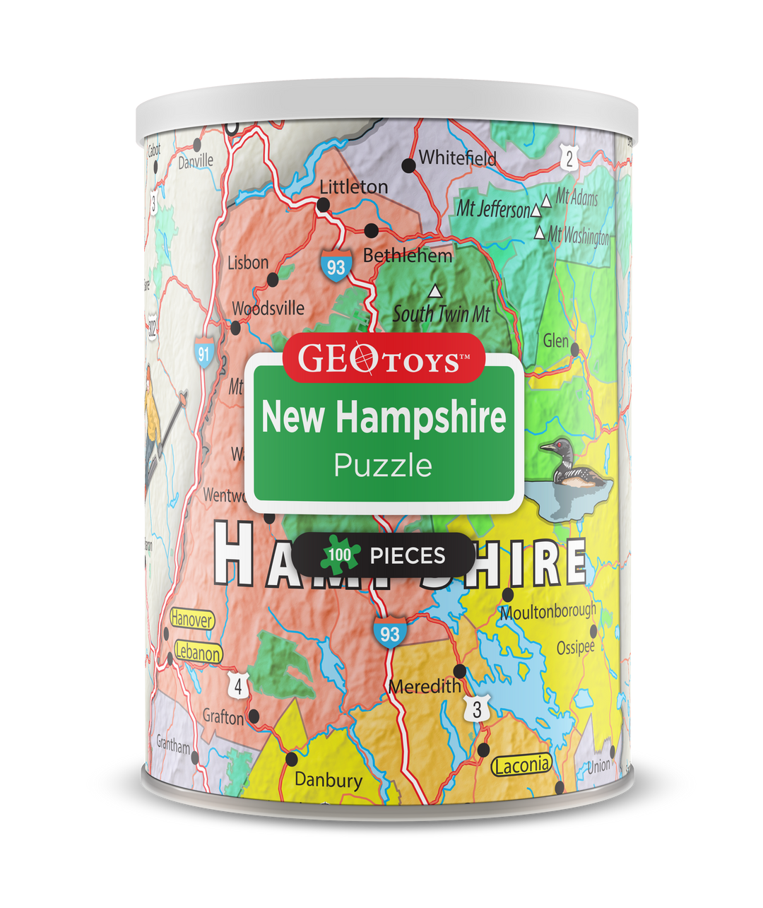 100-Piece Mini Puzzle - New Hampshire