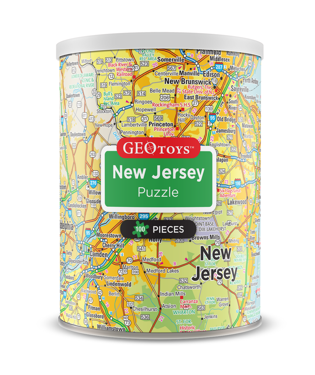 100-Piece Mini Puzzle - New Jersey