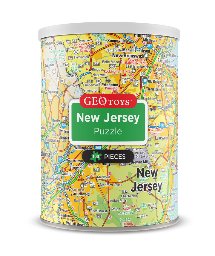 100-Piece Mini Puzzle - New Jersey