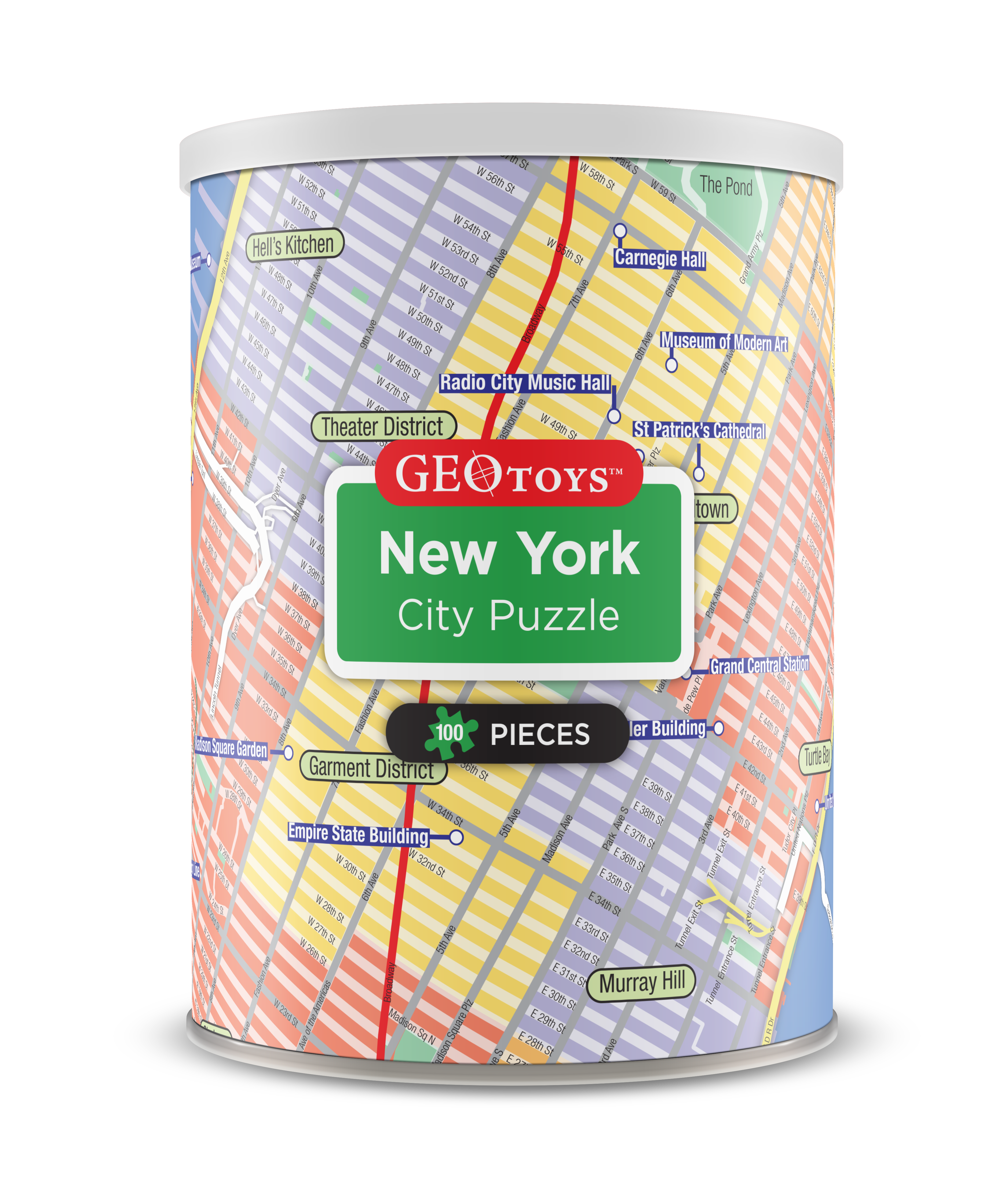 100-Piece Mini Puzzle - New York City – Geotoys 100-Piece Mini Puzzle - New York City – Geotoys