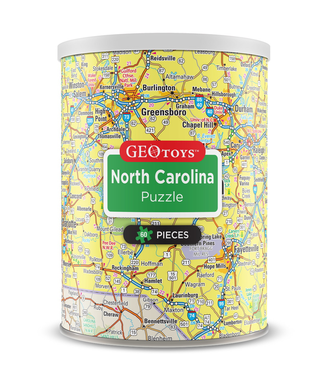 60-Piece Mini Puzzle - North Carolina