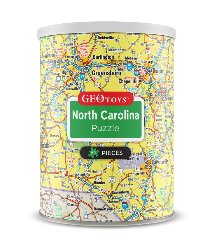 60-Piece Mini Puzzle - North Carolina