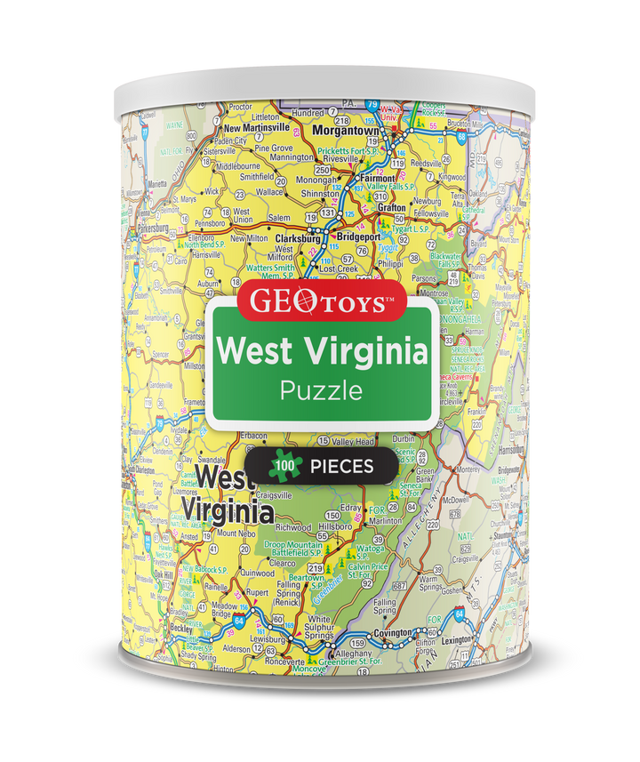 100-Piece Mini Puzzle - West Virginia