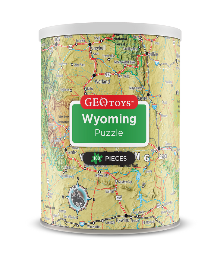 100-Piece Mini Puzzle - Wyoming
