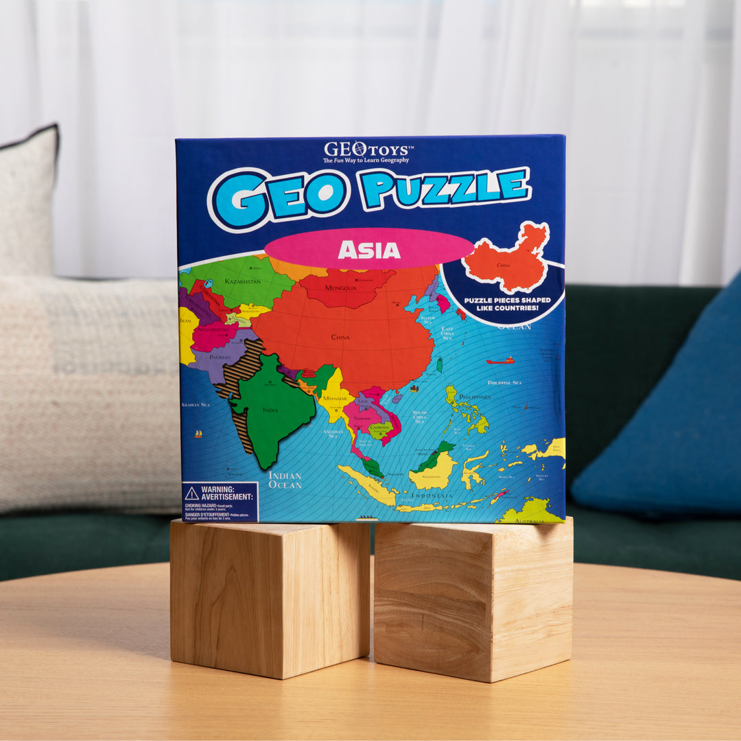 GeoPuzzle Asia, 50 Piece Geography Jigsaw Puzzle