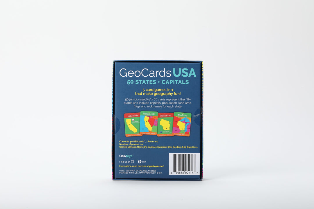GeoCards USA 5-in-1 Card Games