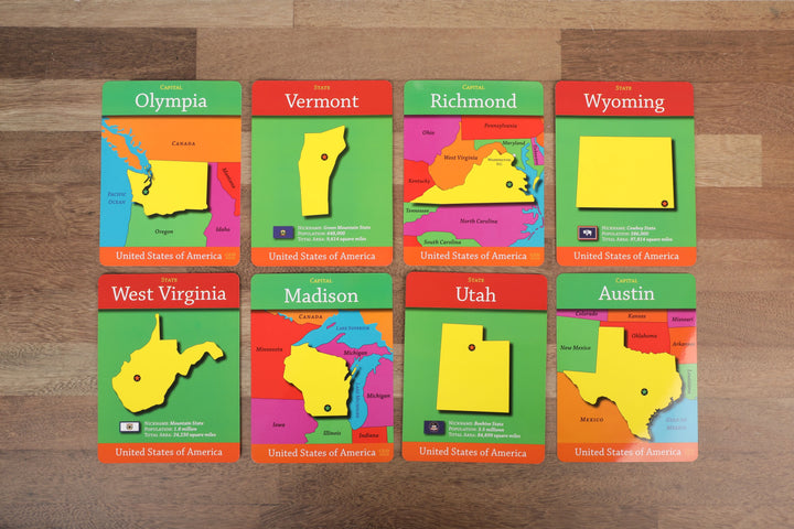 GeoCards USA 5-in-1 Card Games