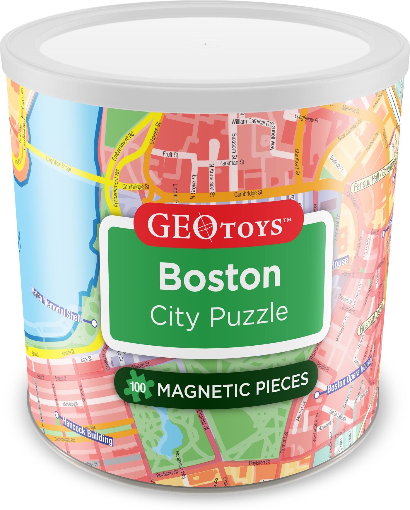 100 Piece Magnetic Puzzle - Boston