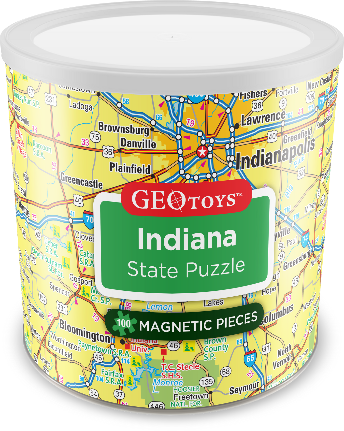100 Piece Magnetic Puzzle - Indiana