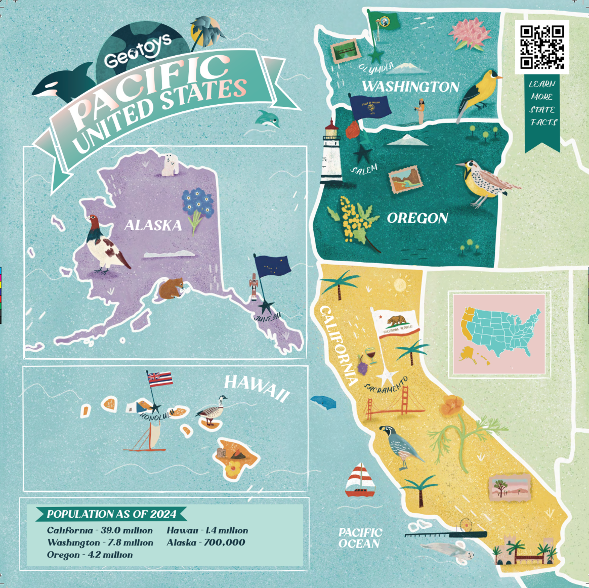 Geo Facts: Pacific Region of the USA