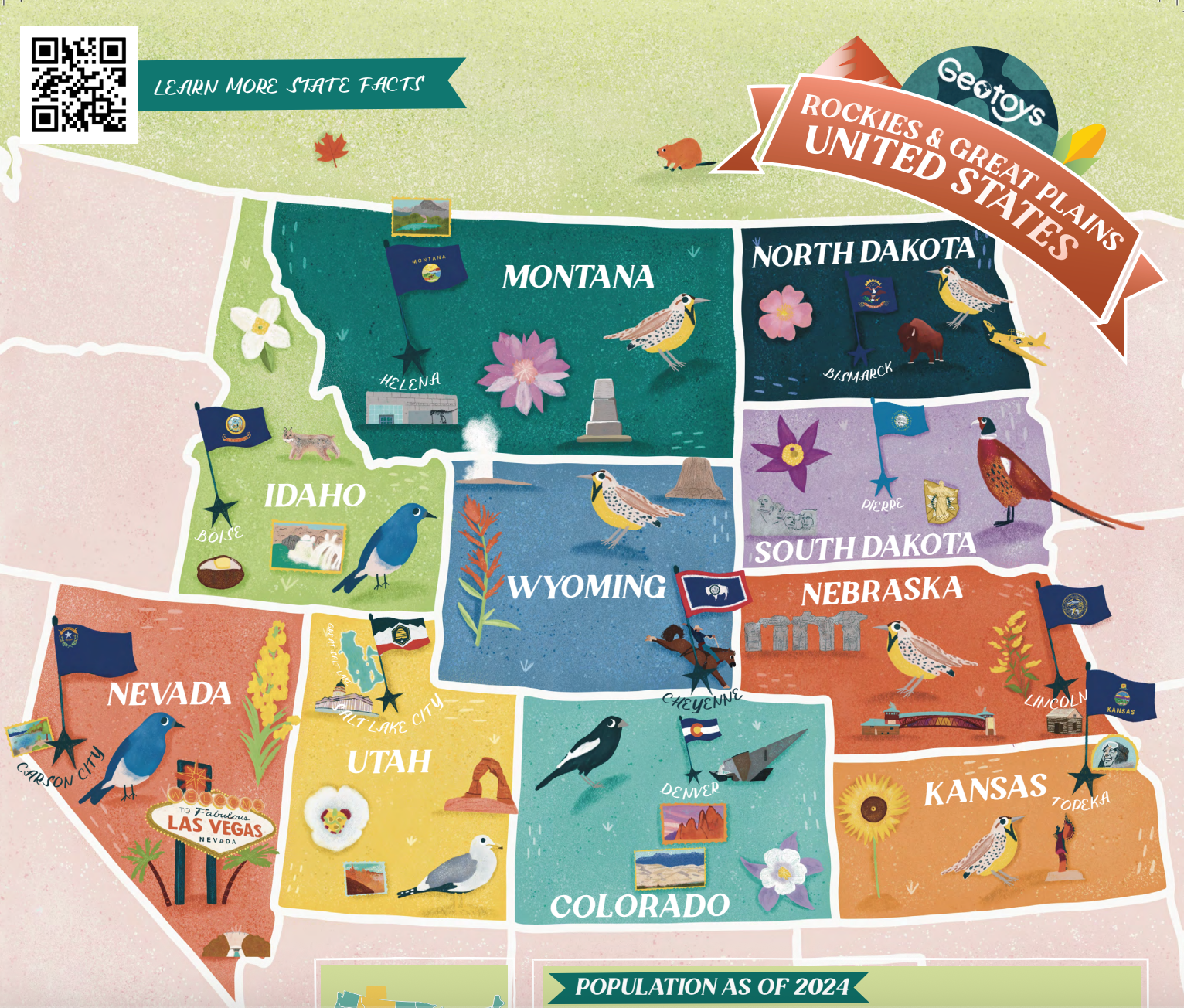 Geo Facts: Rockies and Great Plains Region of the USA