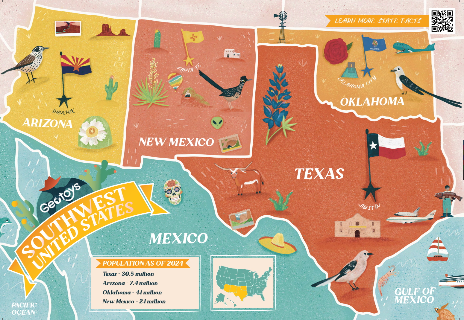 Geo Facts: Southwest Region of the USA