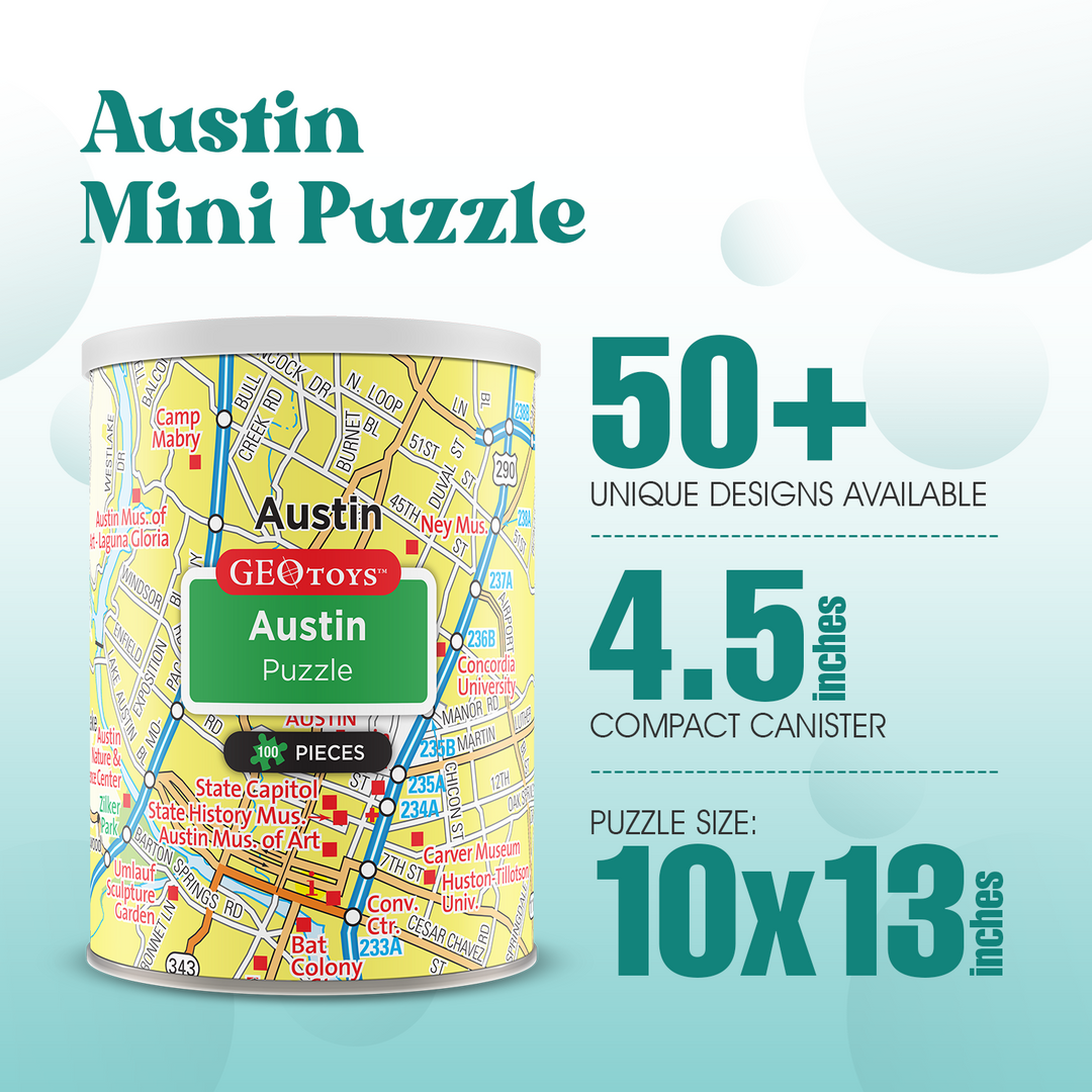 100-Piece Mini Puzzle - Austin