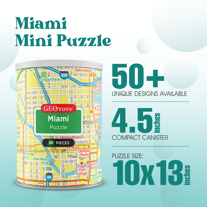 100-Piece Mini Puzzle - Miami