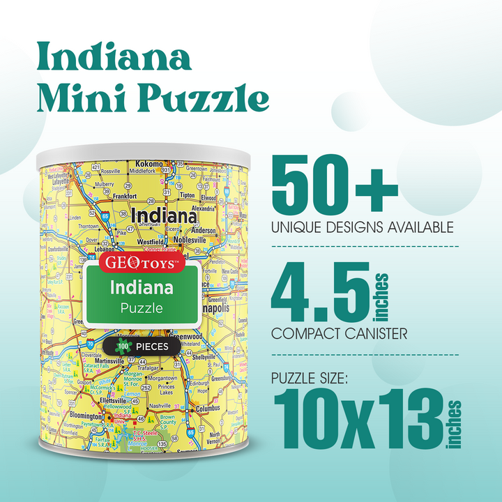 100-Piece Mini Puzzle - Indiana