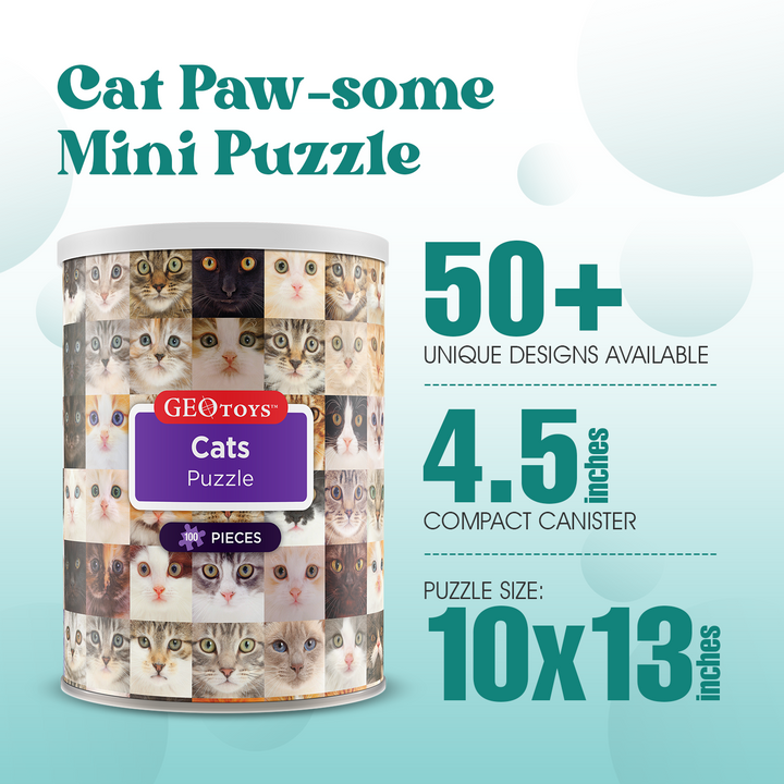 100-Piece Mini Puzzle - Cats