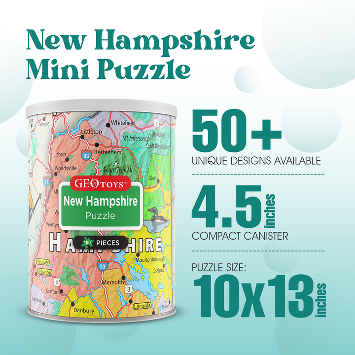 100-Piece Mini Puzzle - New Hampshire