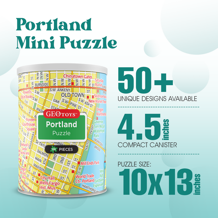 100-Piece Mini Puzzle - Portland
