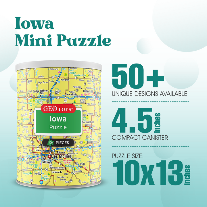 100-Piece Mini Puzzle - Iowa