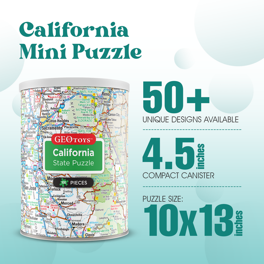 100-Piece Mini Puzzle - California