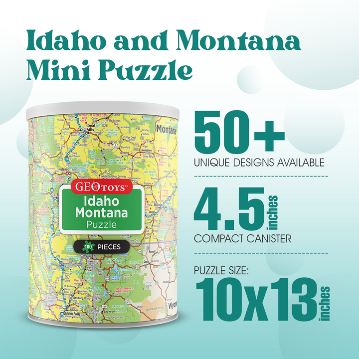 100-Piece Mini Puzzle - Idaho and Montana