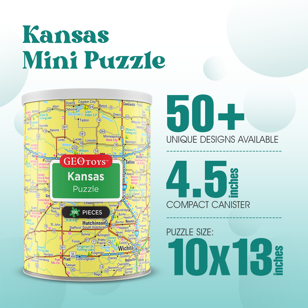 100-Piece Mini Puzzle - Kansas