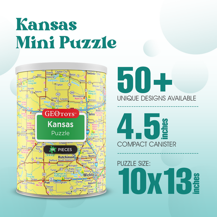 100-Piece Mini Puzzle - Kansas