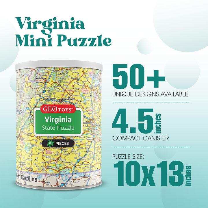 70-Piece Mini Puzzle - Virginia