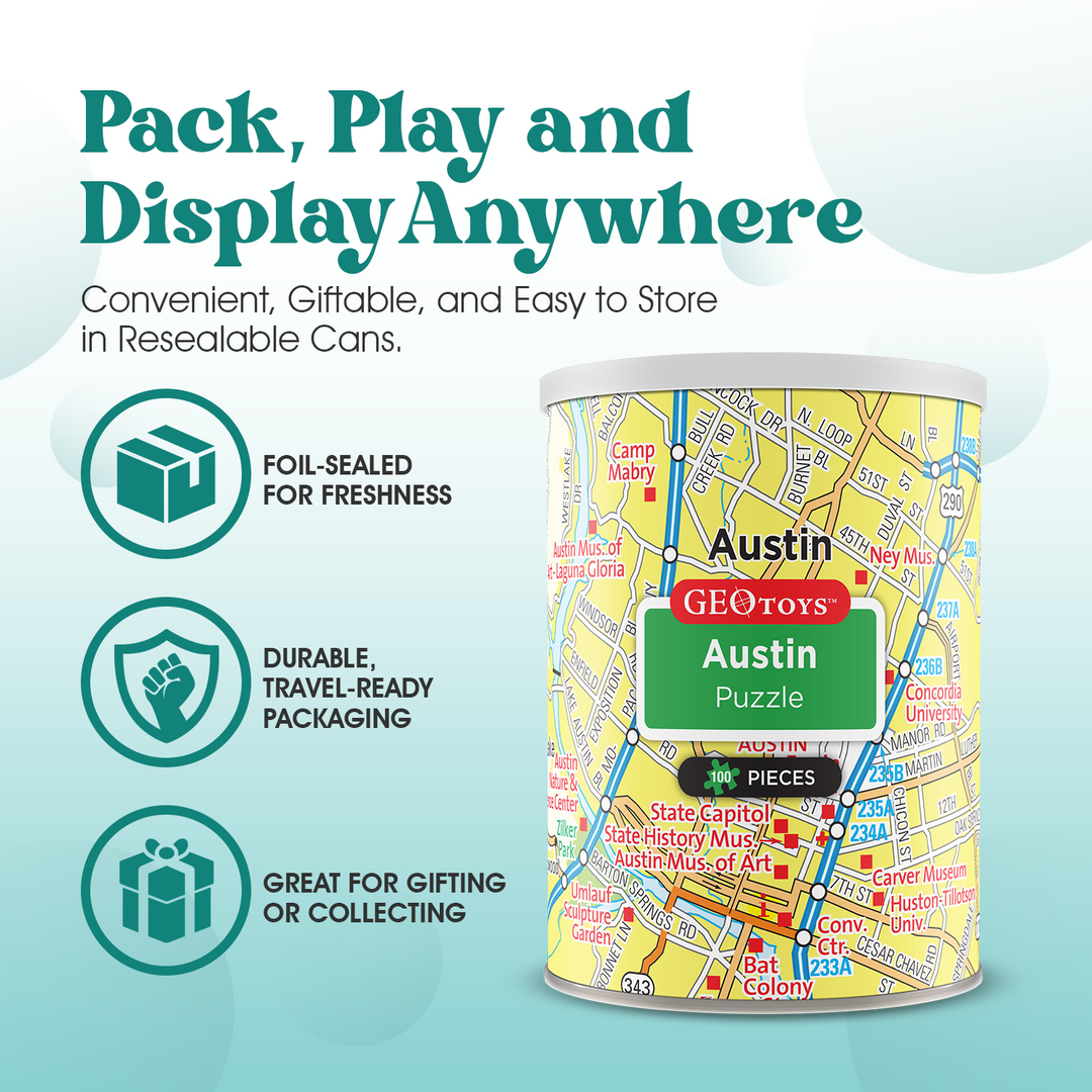 100-Piece Mini Puzzle - Austin