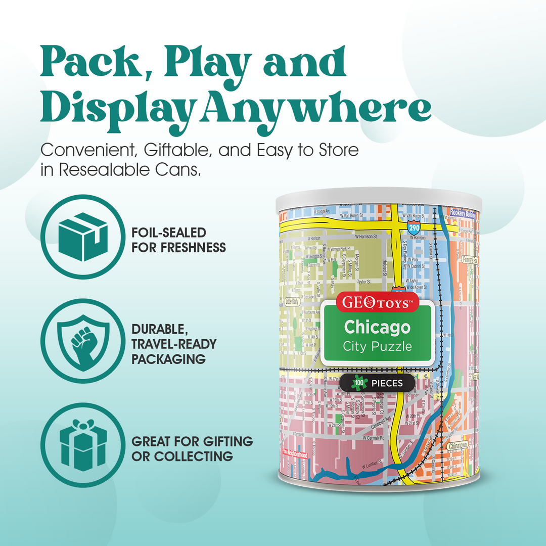 100-Piece Mini Puzzle - Chicago
