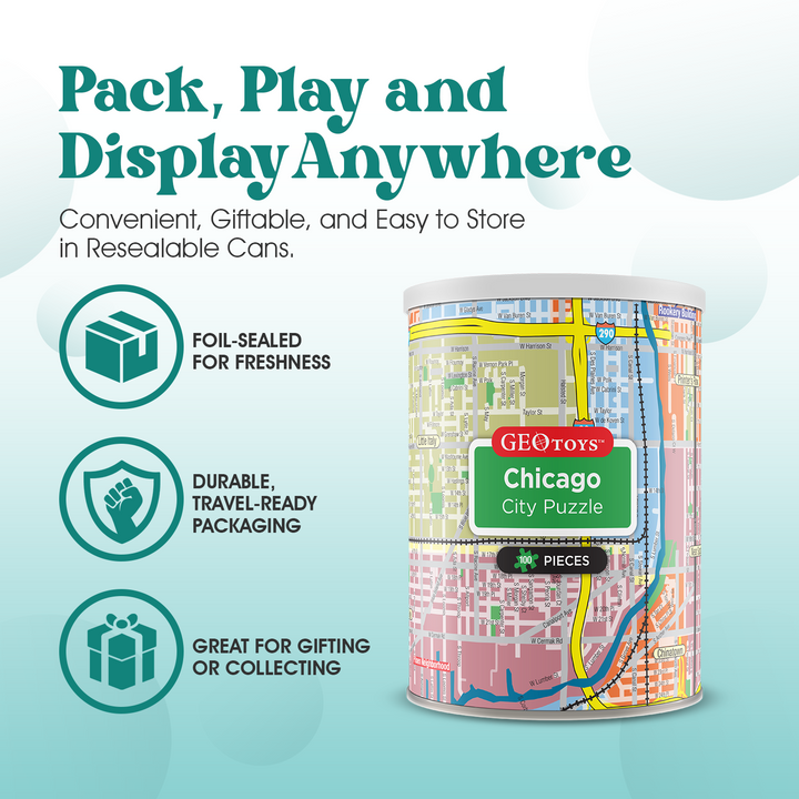 100-Piece Mini Puzzle - Chicago