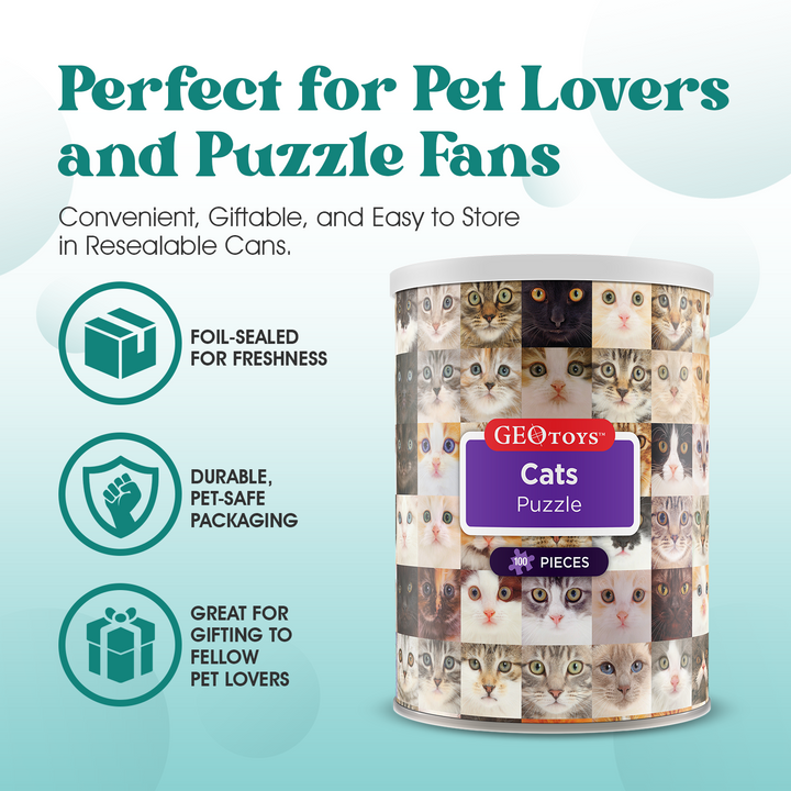 100-Piece Mini Puzzle - Cats