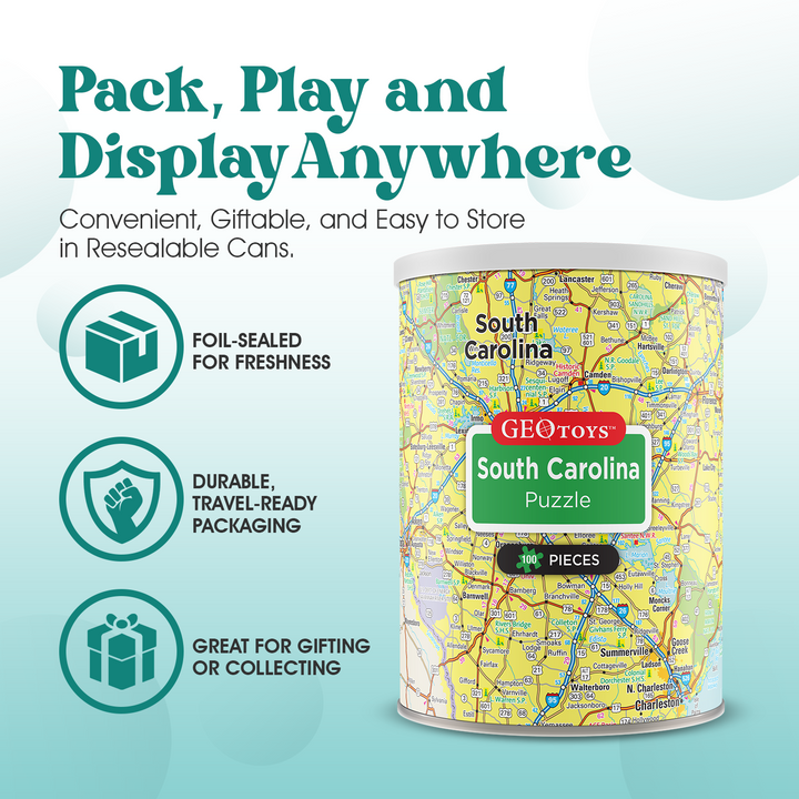 100-Piece Mini Puzzle - South Carolina