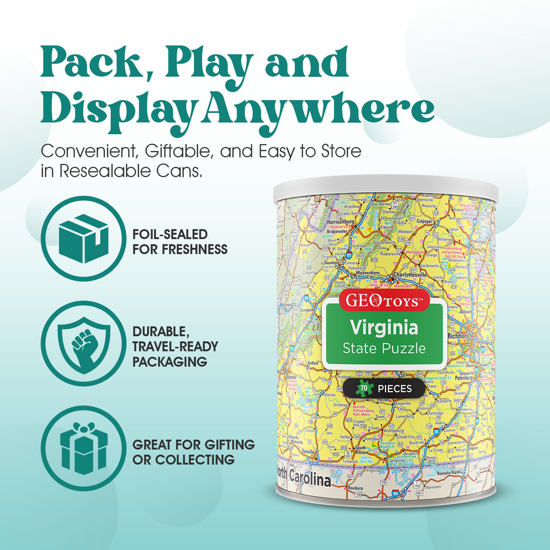 70-Piece Mini Puzzle - Virginia