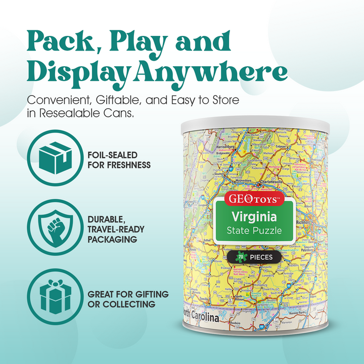 70-Piece Mini Puzzle - Virginia