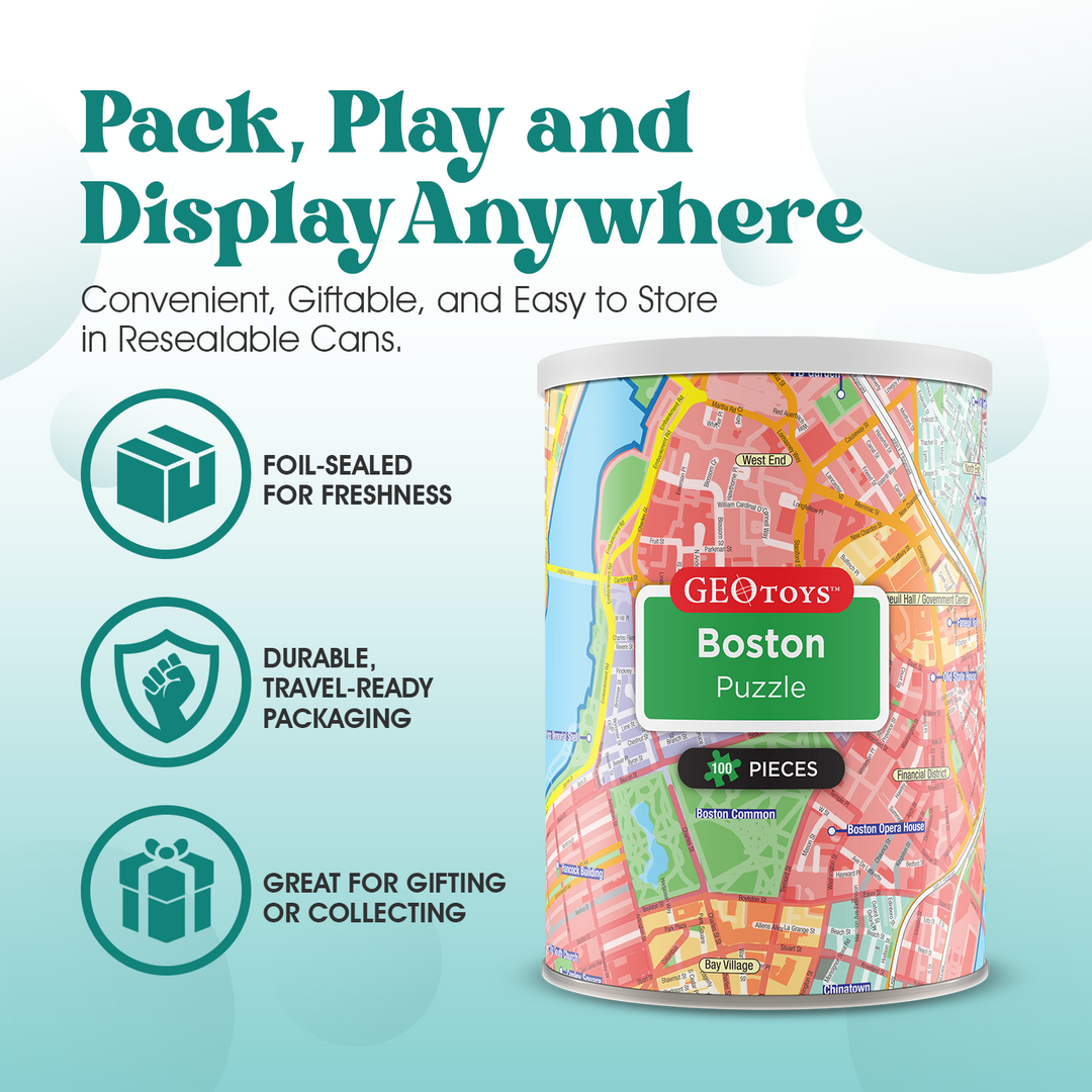 100-Piece Mini Puzzle - Boston