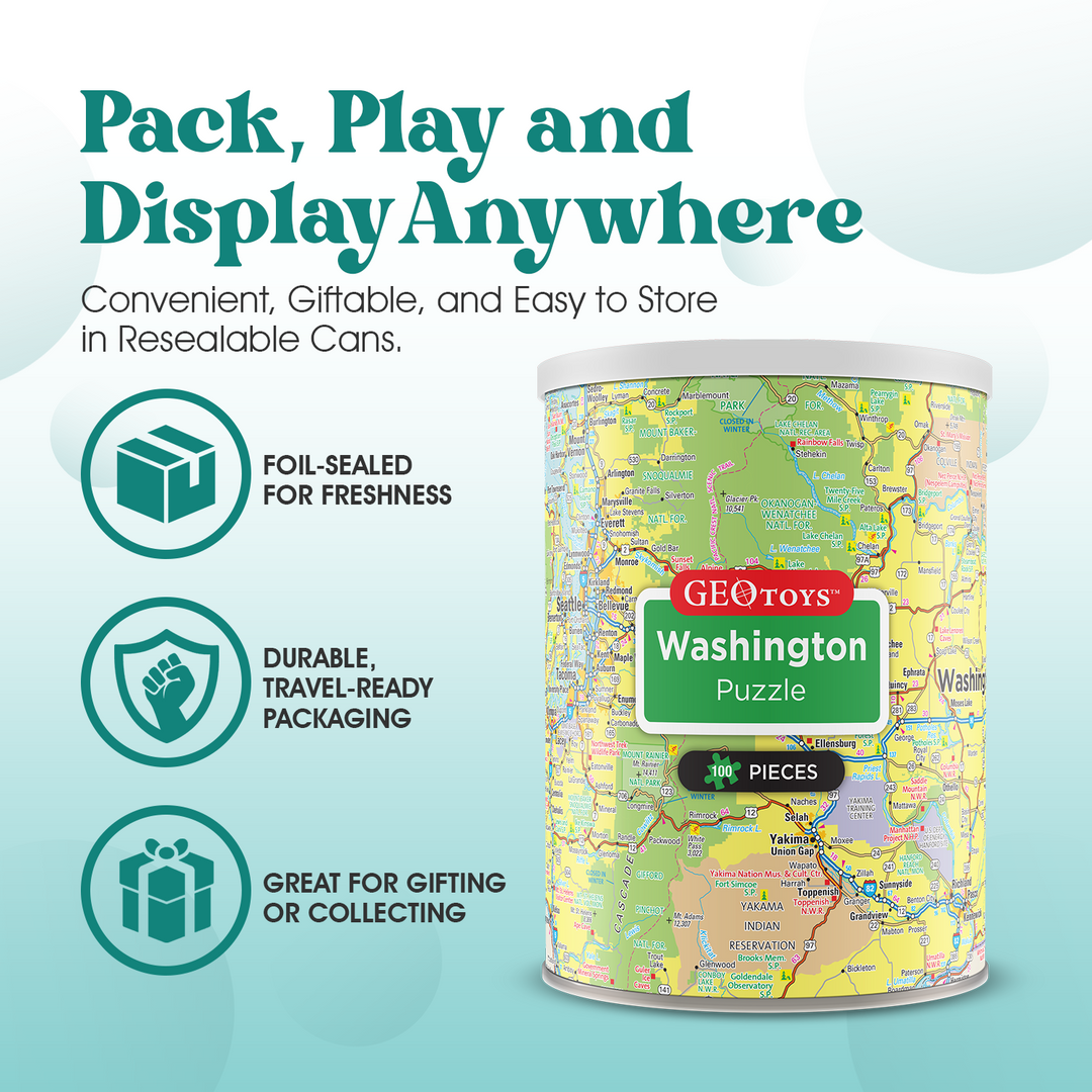 100-Piece Mini Puzzle - Washington