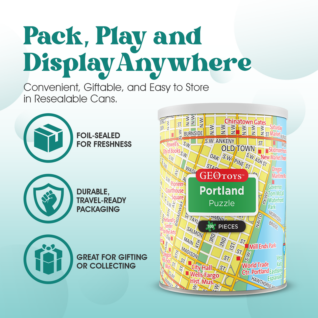 100-Piece Mini Puzzle - Portland