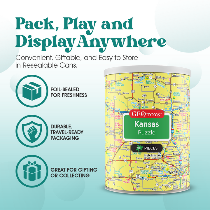 100-Piece Mini Puzzle - Kansas