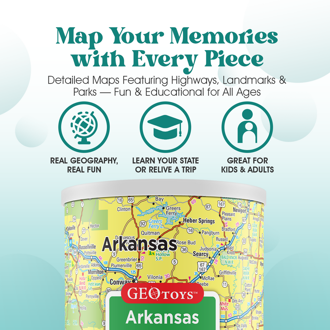 100-Piece Mini Puzzle - Arkansas