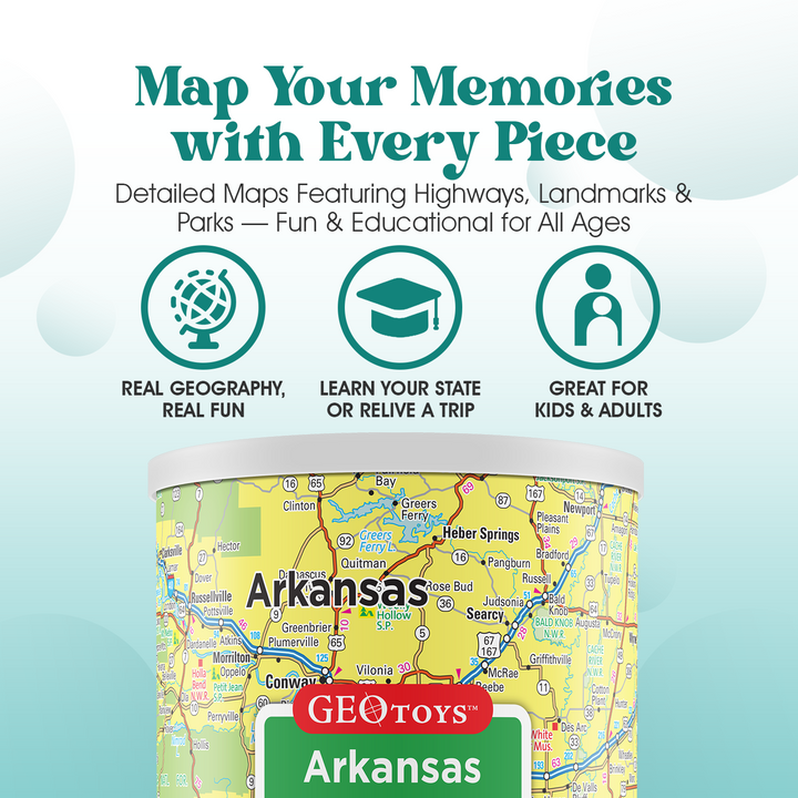 100-Piece Mini Puzzle - Arkansas