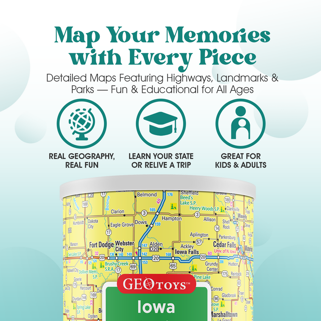 100-Piece Mini Puzzle - Iowa